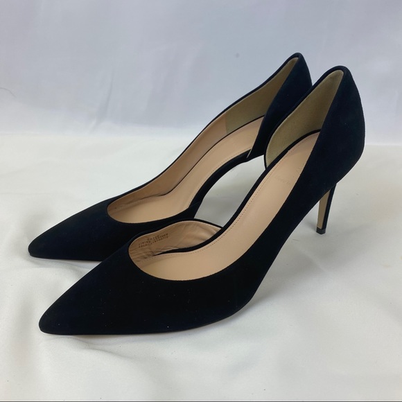 J. Crew Lucie Suede Pumps in Black Suede, New - Picture 2 of 7